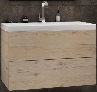 Подвесная тумба под раковину Art&Max Verona Push 90см гаскон пайн AM-Verona-Push-900-2C-SO-GP-TS